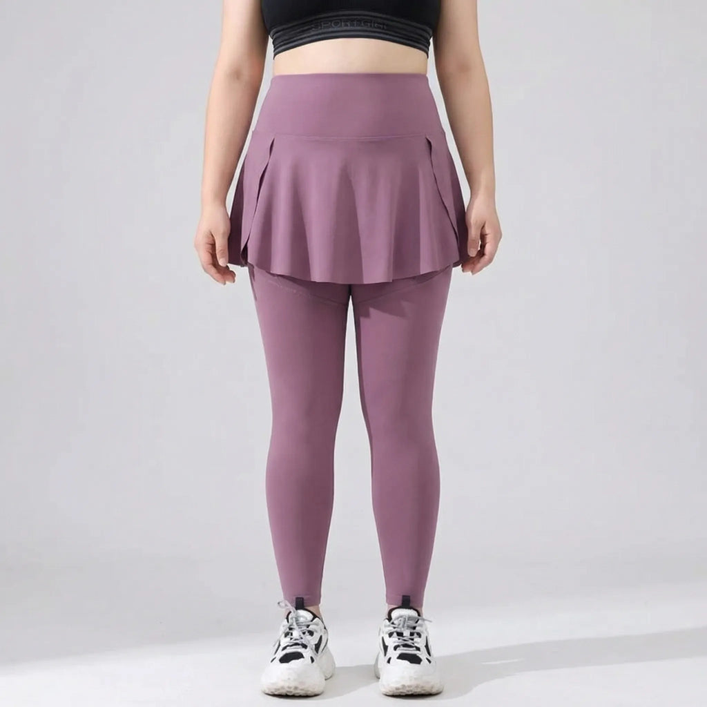 Hooggetailleerde leggings met rokje