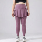 Hooggetailleerde leggings met rokje