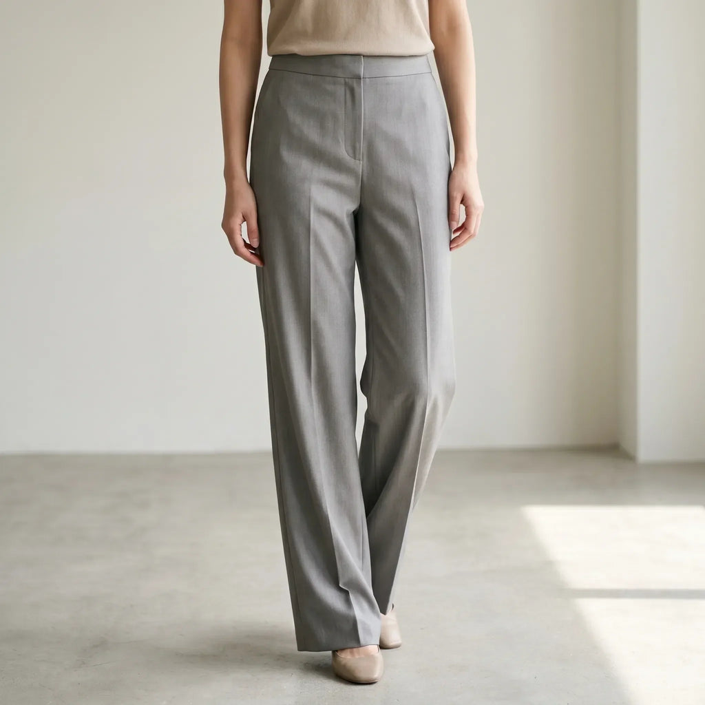 Wijde broek met hoge taille – Noor