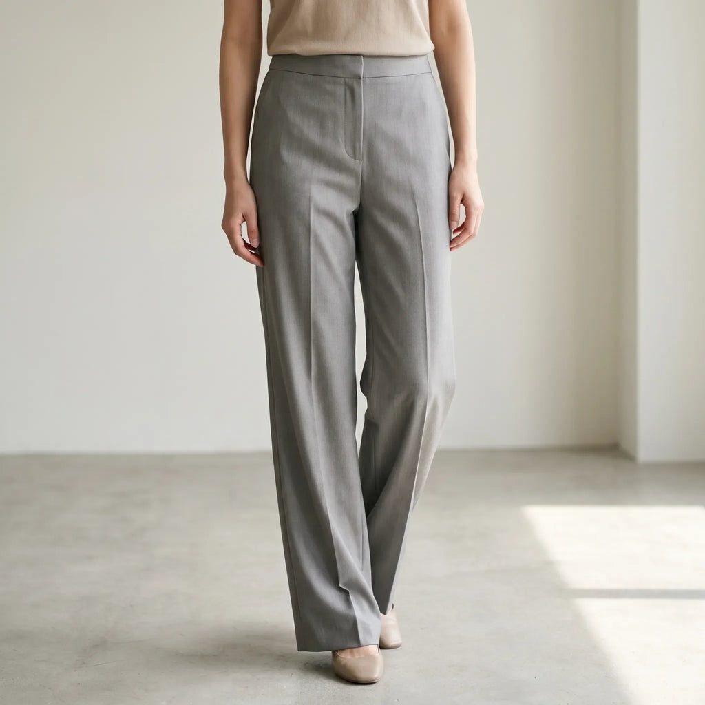 Wijde broek met hoge taille – Noor