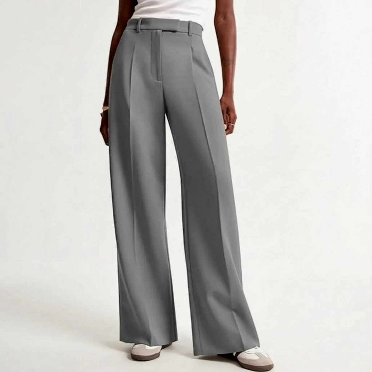 Wijde broek met hoge taille – Noor