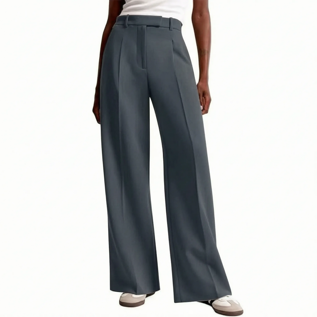 Wijde broek met hoge taille – Noor