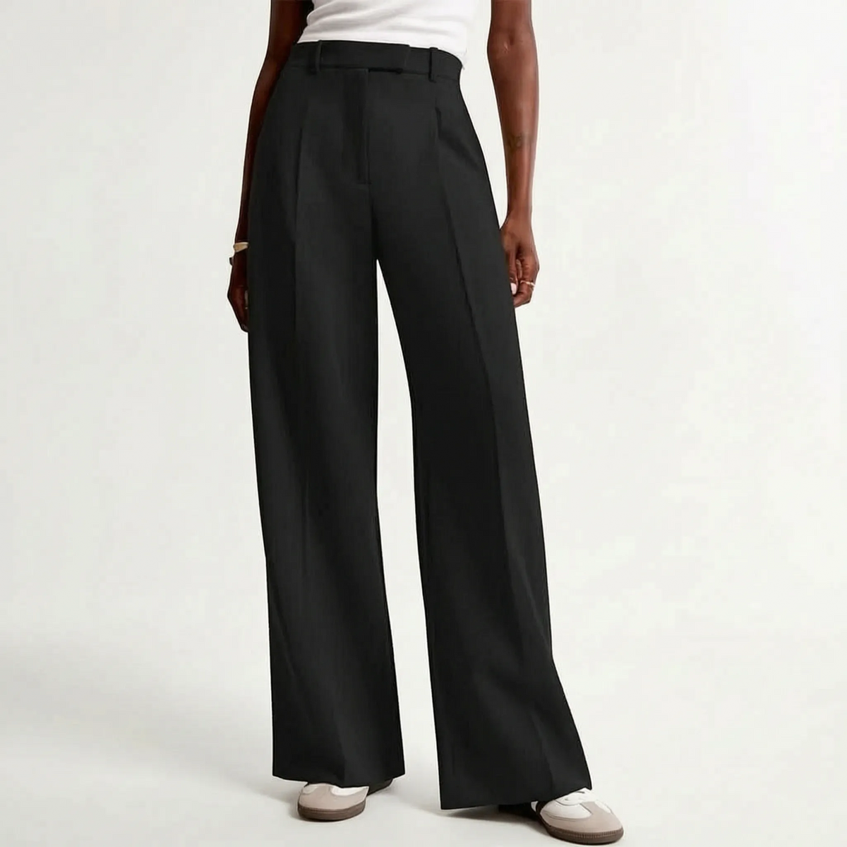 Wijde broek met hoge taille