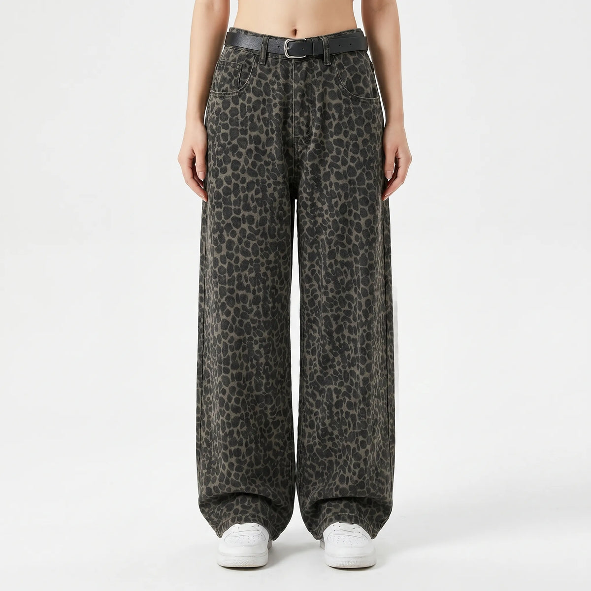 Wijde broek met hoge taille – Liva
