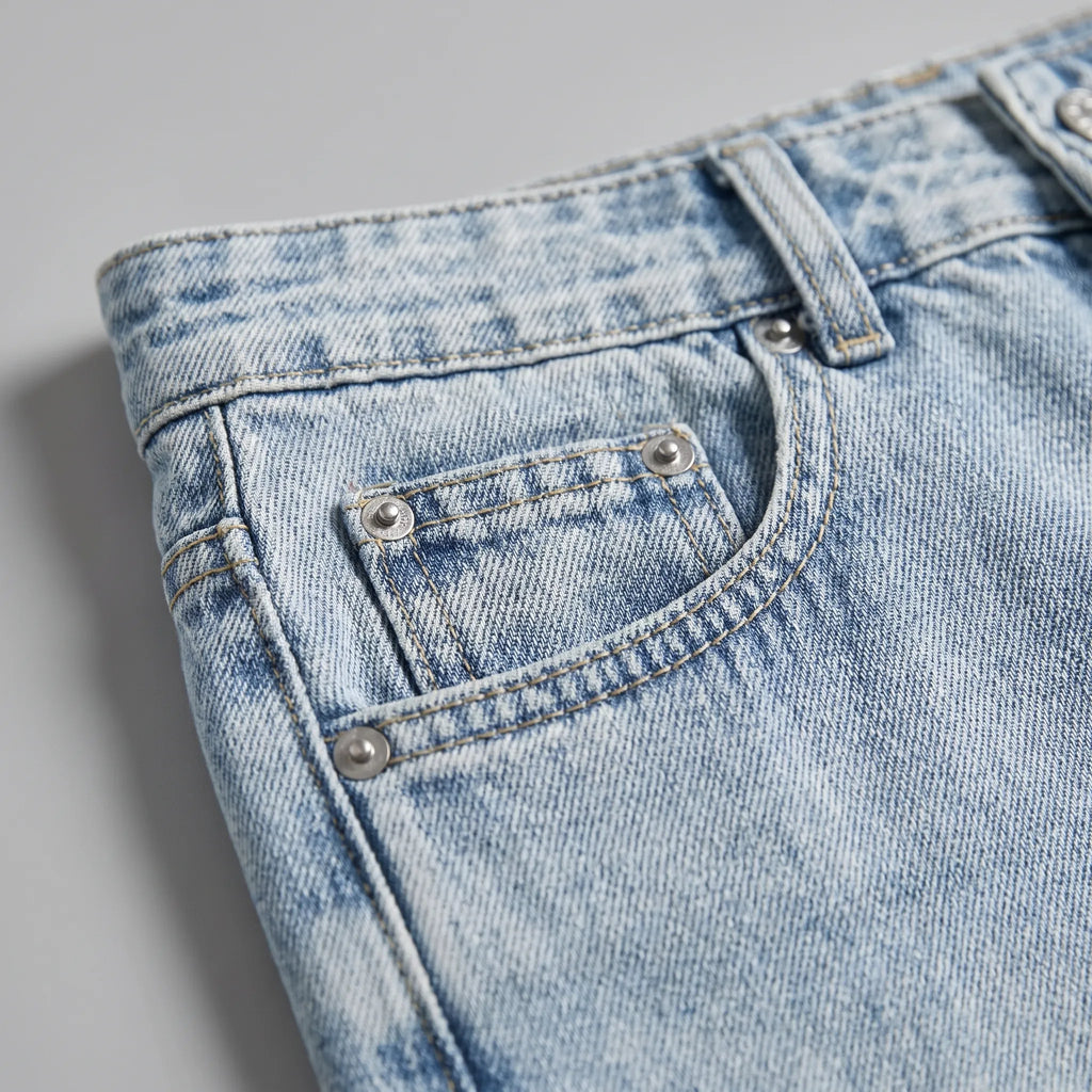 High-Waisted wijde dames jeans