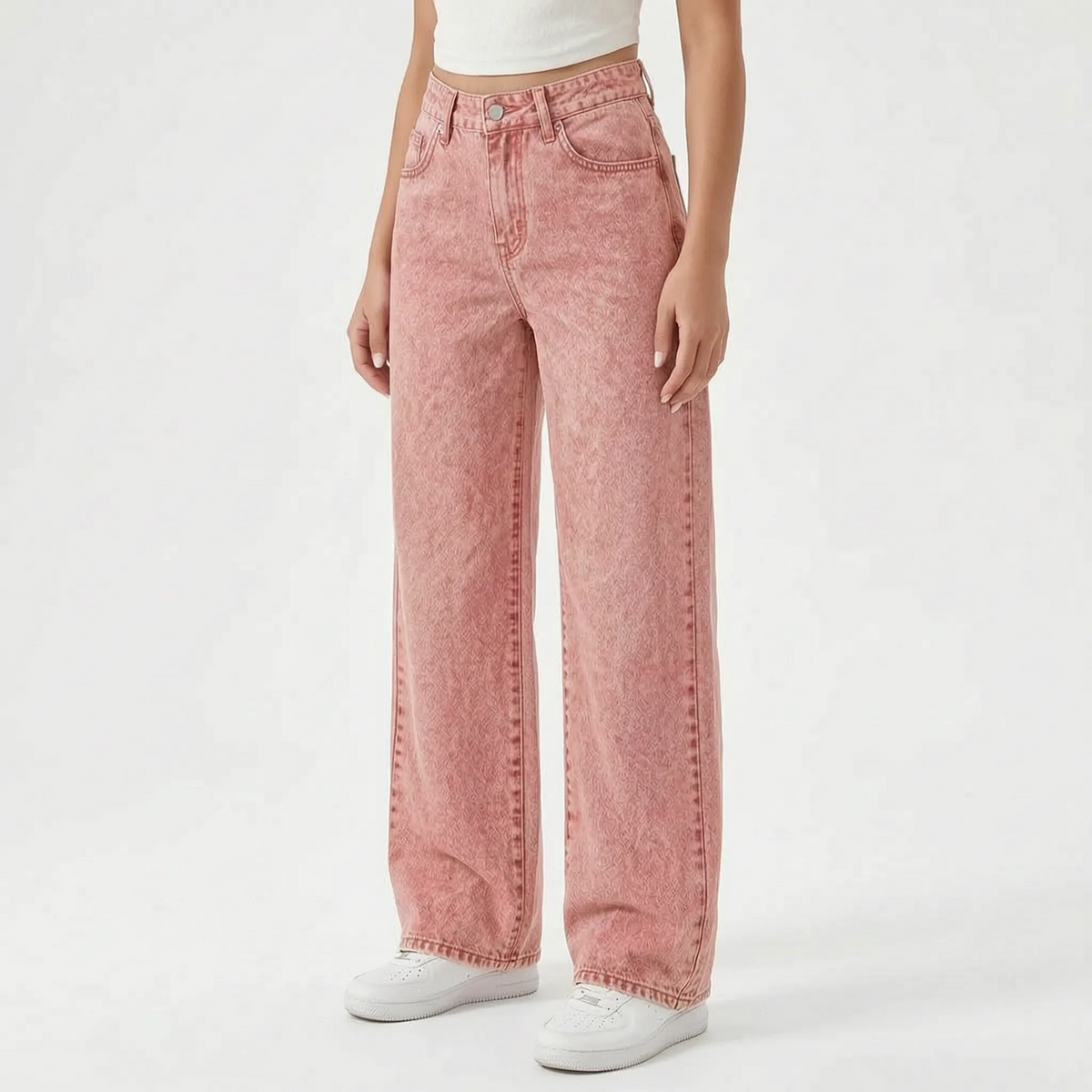 High-Waisted wijde dames jeans — afbeelding 5