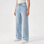 High-Waisted wijde dames jeans