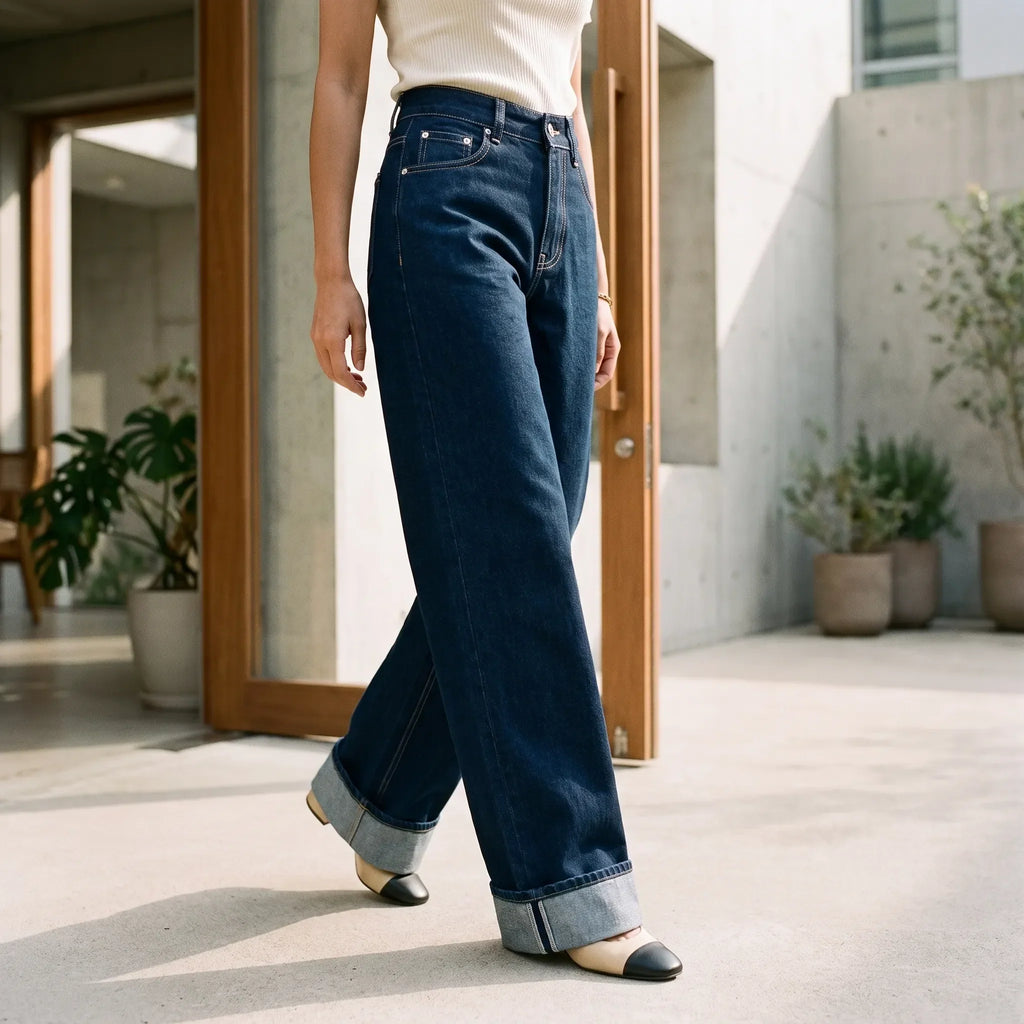 High waist jeans wide leg — afbeelding 7