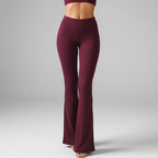 Hooggetailleerde flared-broek