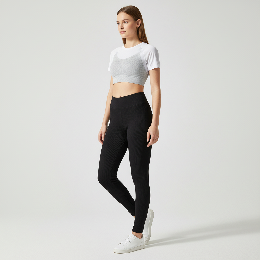 Sportleggings met hoge taille