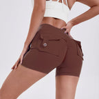 Hoge taille sportshorts