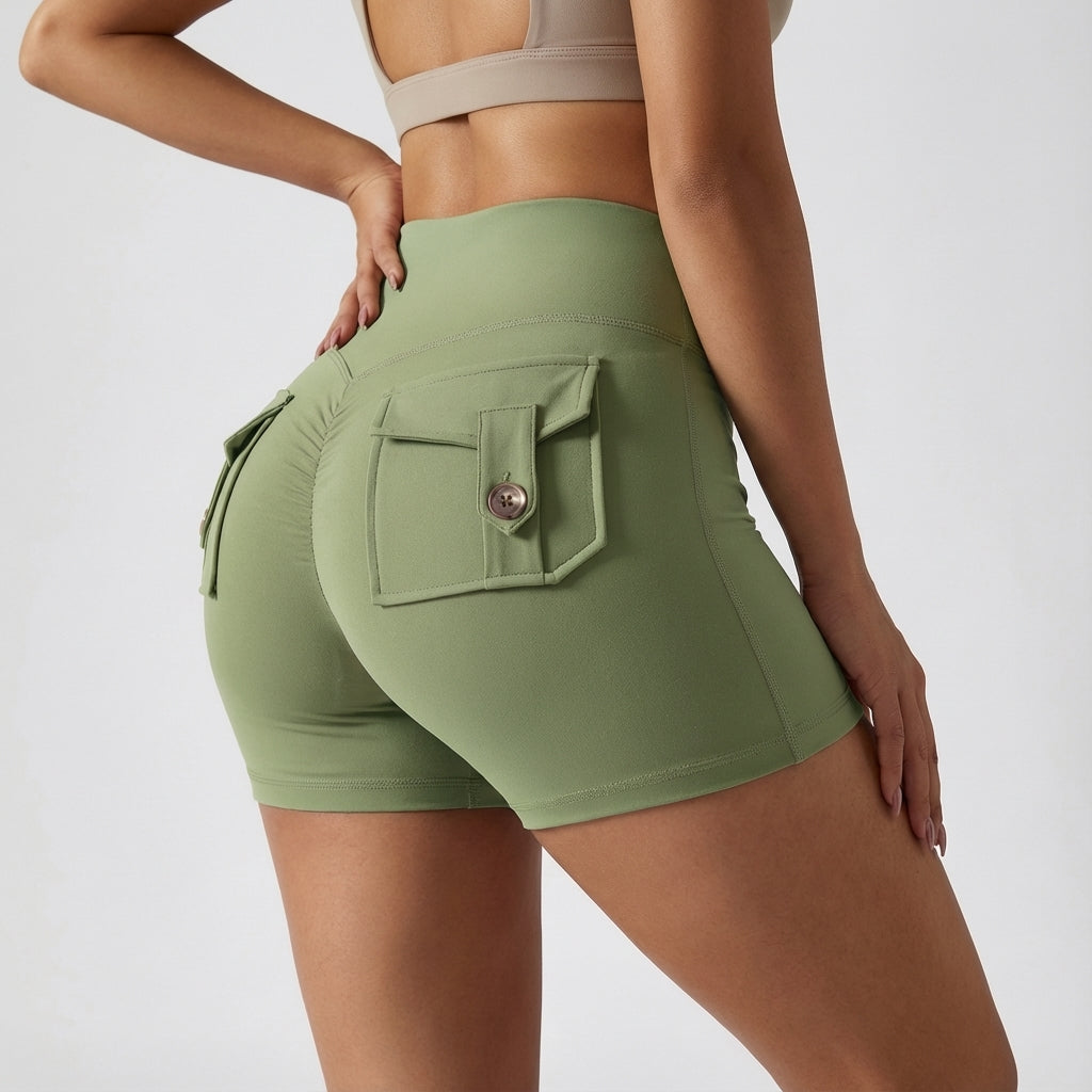 Hoge taille sportshorts