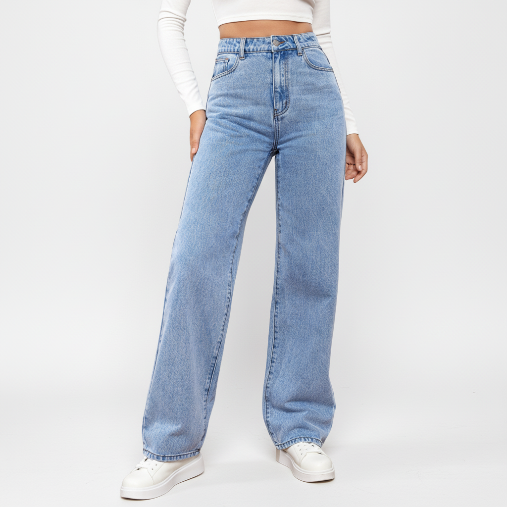 Hoog opgesneden jeans