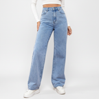 Hoog opgesneden jeans
