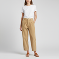 Hooggetailleerde corduroy broek