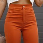 Hoge taille flared broek