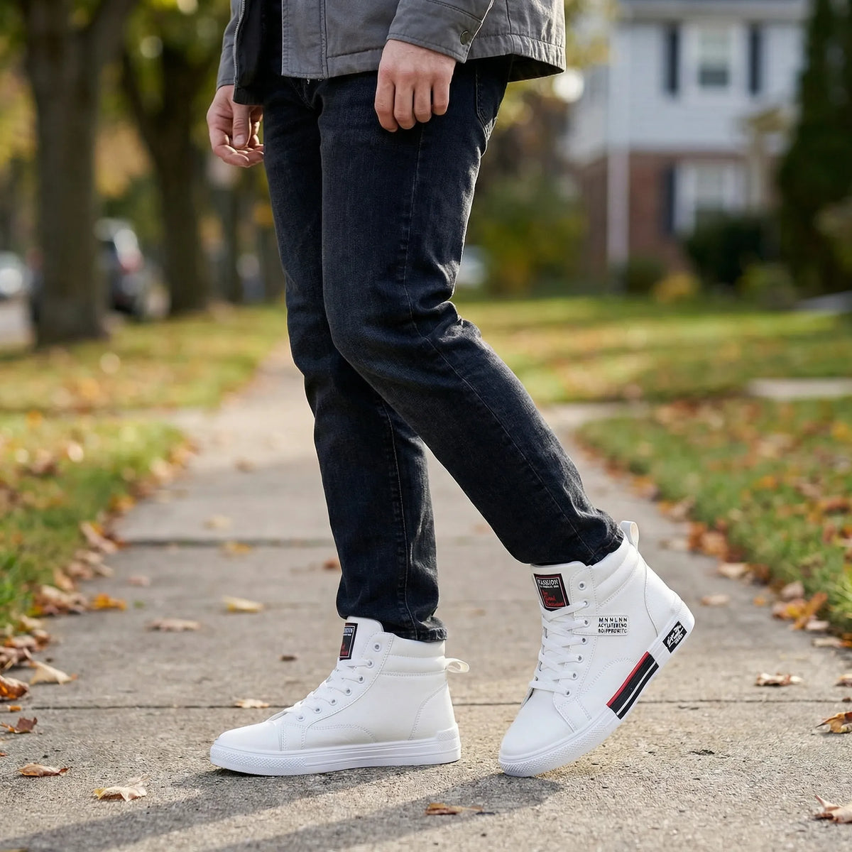 Hoge herensneaker met vetersluiting – Liva