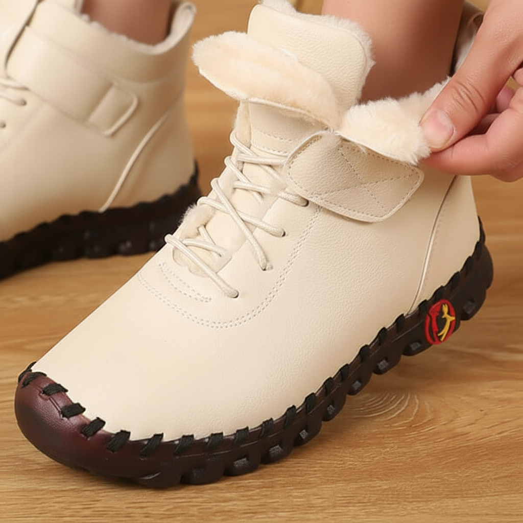 Hoge damesschoenen met voering