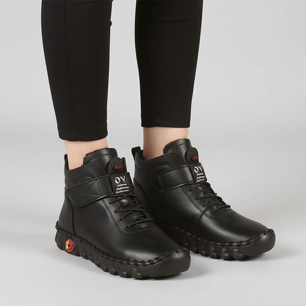 Hoge damesschoenen met voering