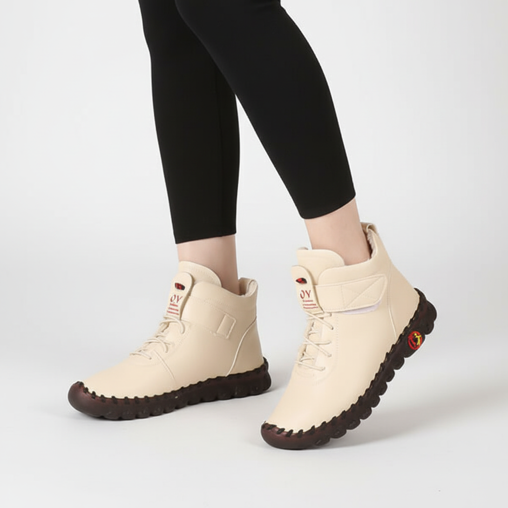 Hoge damesschoenen met voering