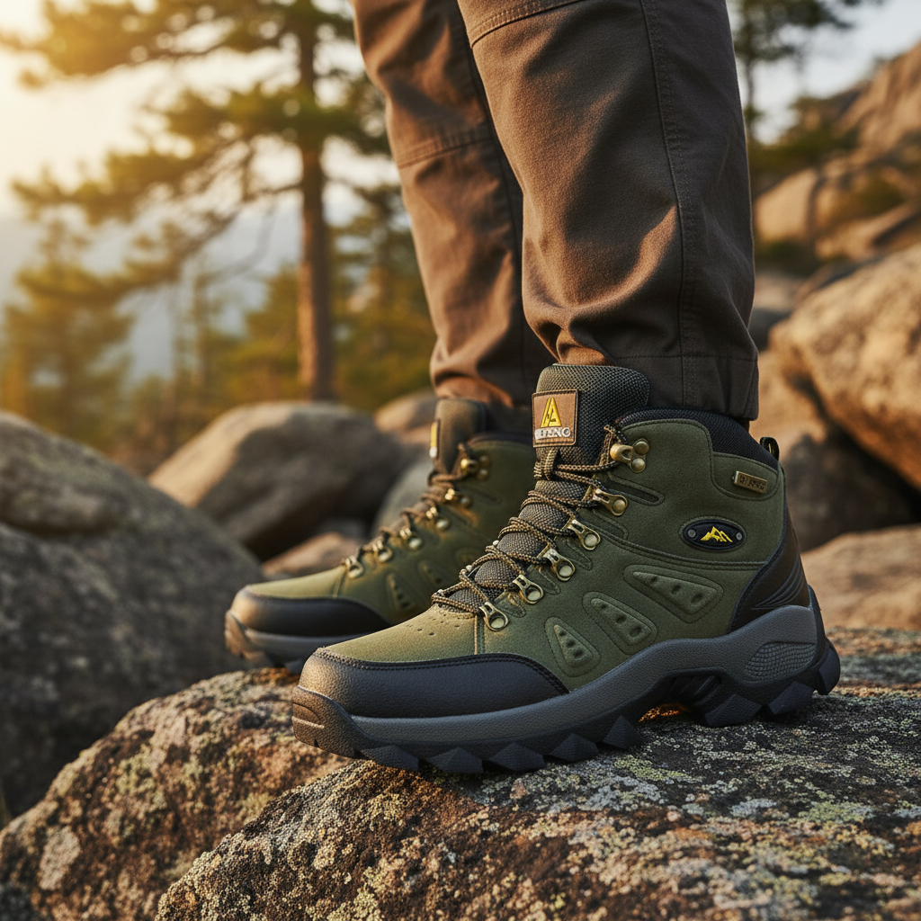 Hoge enkelbescherming wandelschoenen