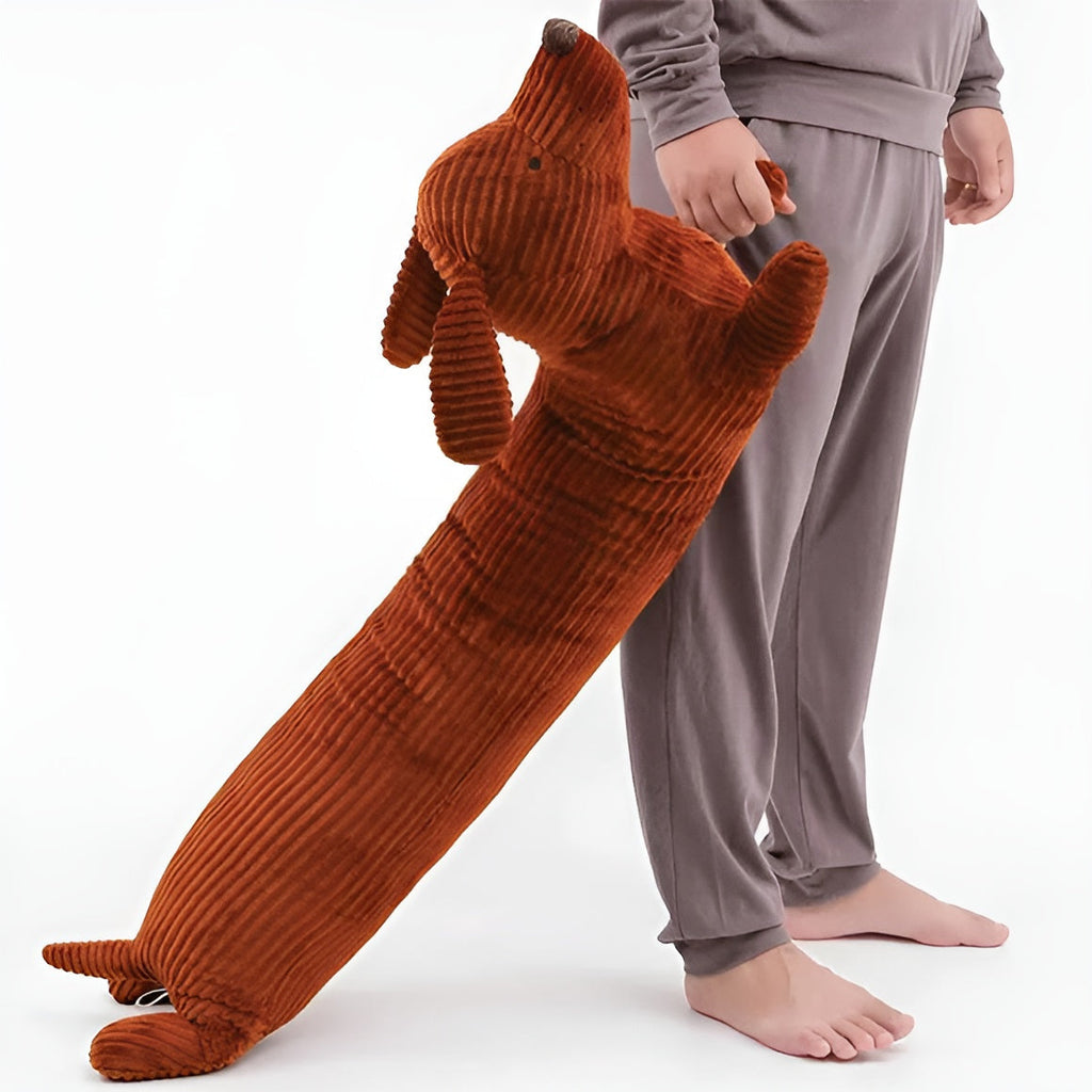 Pluche ergonomisch teckelkussen