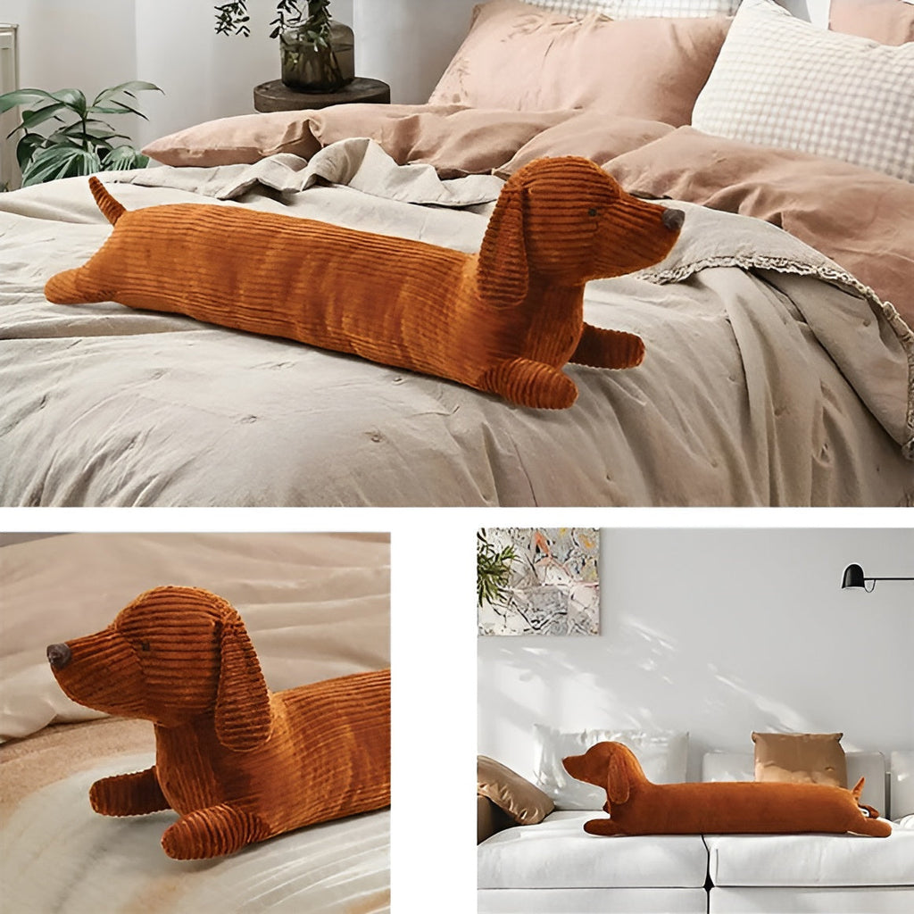 Pluche ergonomisch teckelkussen