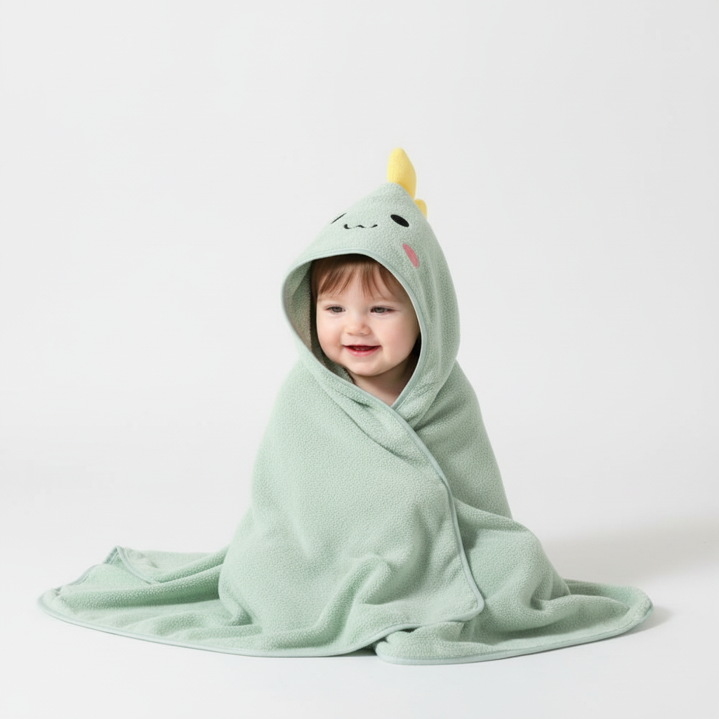Hooded baby handdoek