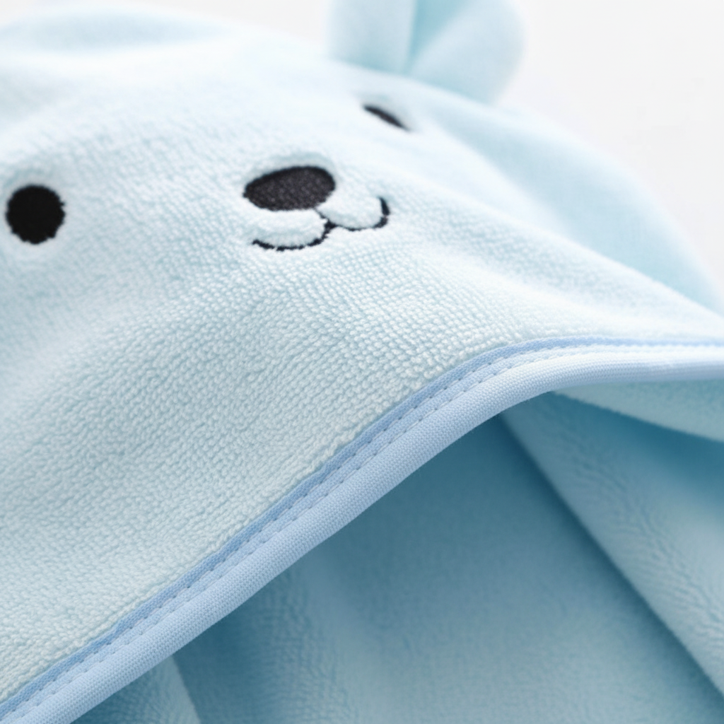 Hooded baby handdoek