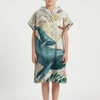 Strandponcho met capuchon