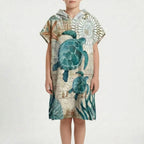 Strandponcho met capuchon — afbeelding 28