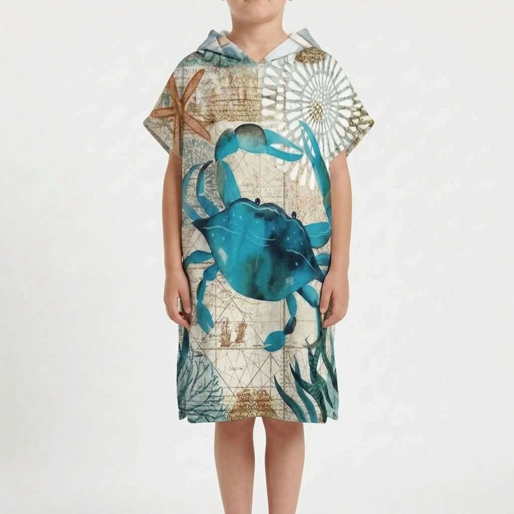 Strandponcho met capuchon — afbeelding 30