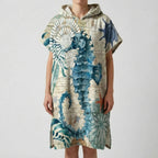 Strandponcho met capuchon