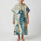 Strandponcho met capuchon