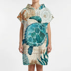 Strandponcho met capuchon