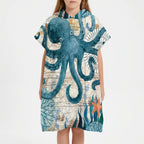 Strandponcho met capuchon
