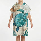 Strandponcho met capuchon