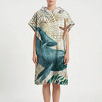 Strandponcho met capuchon
