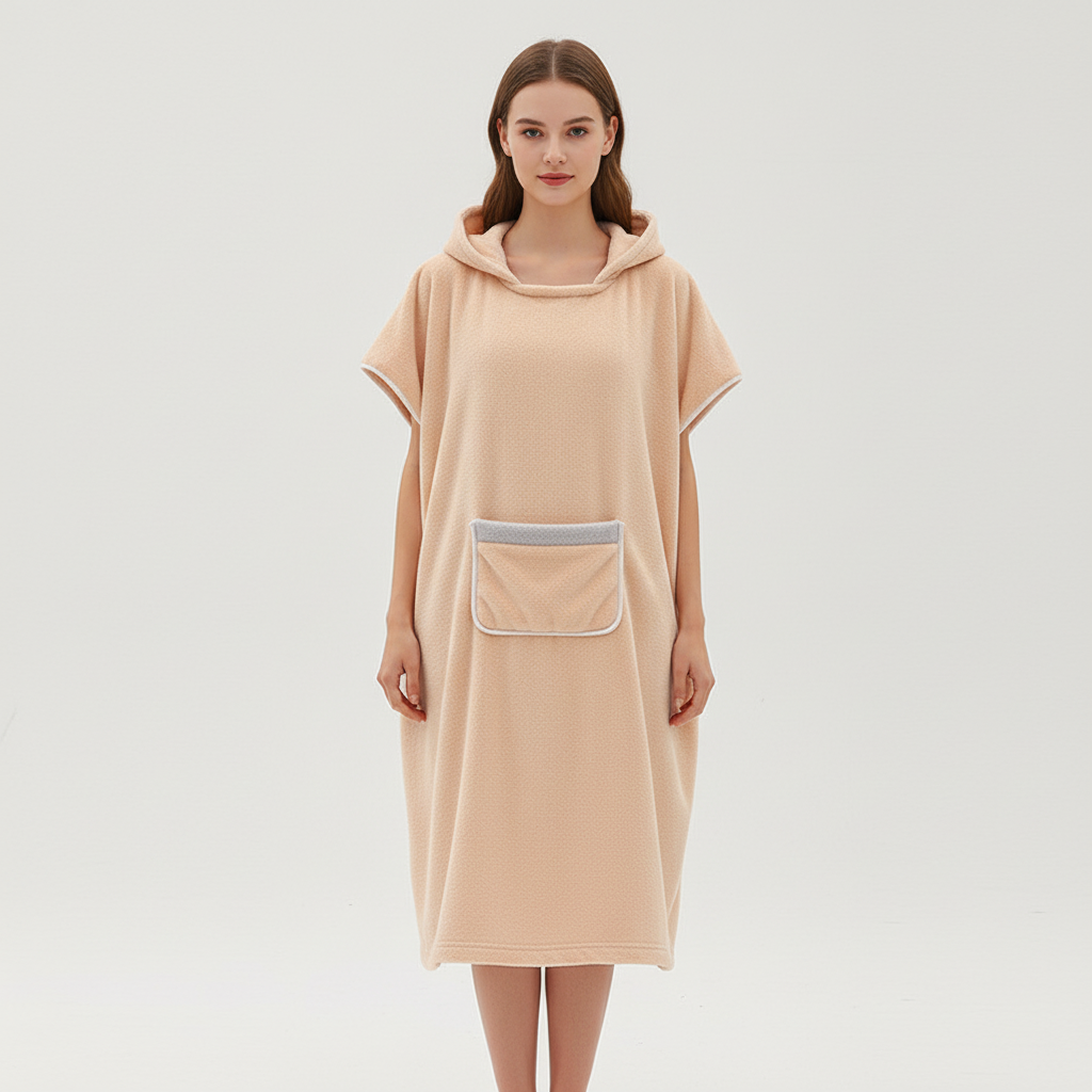 Hooded fleece poncho — afbeelding 2