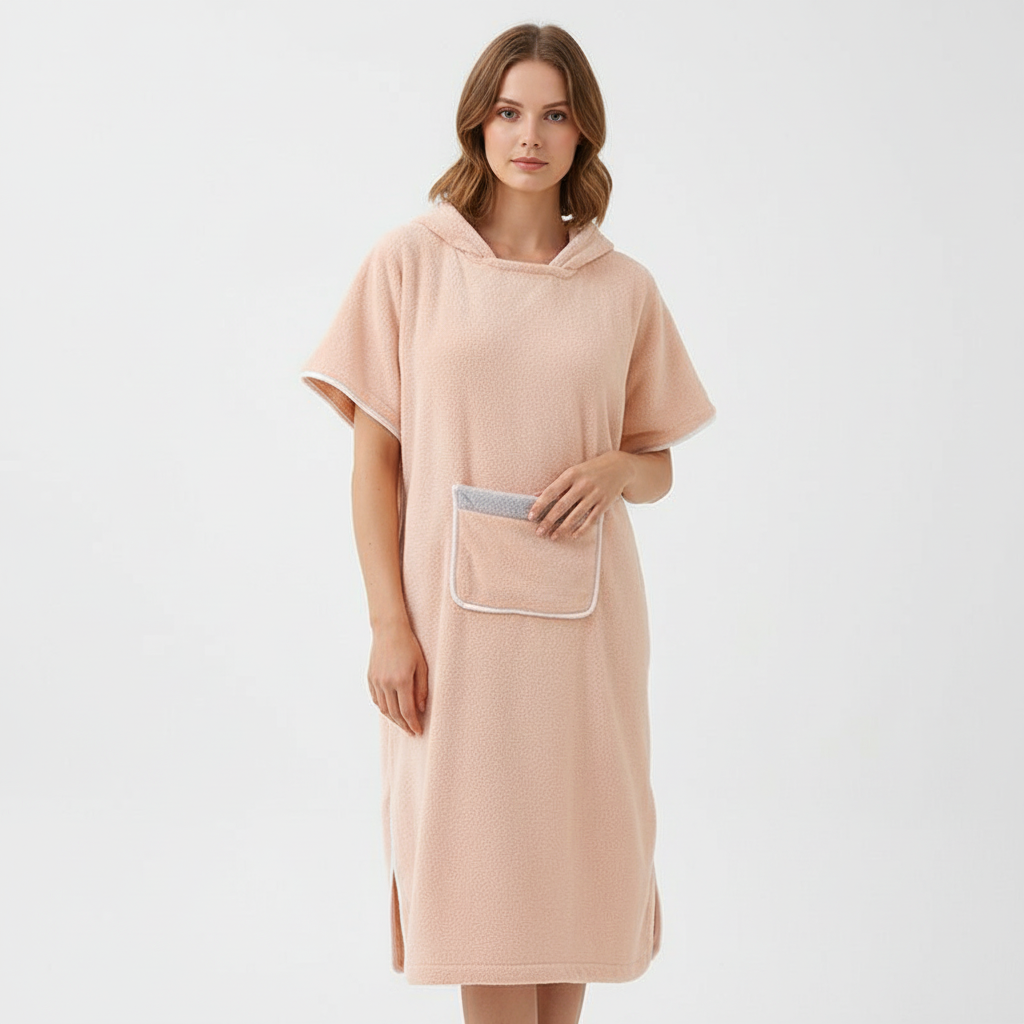 Hooded fleece poncho — afbeelding 12