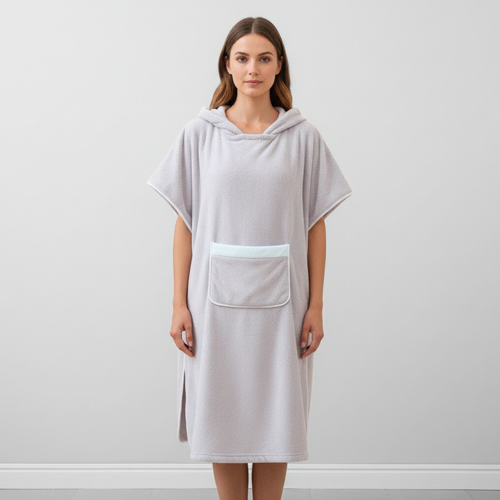 Hooded fleece poncho — afbeelding 14