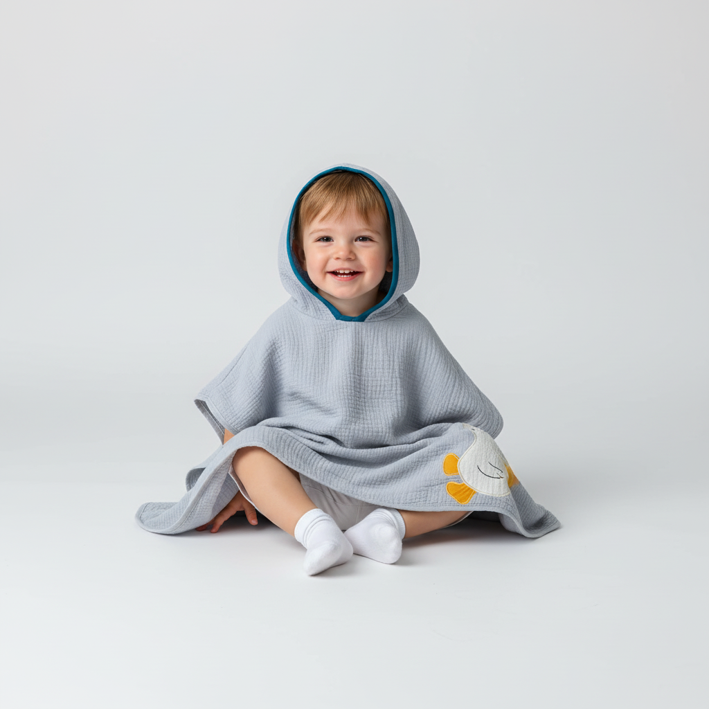 Hooded poncho