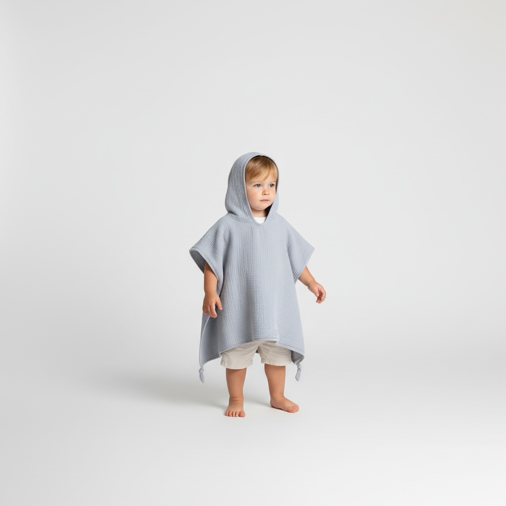 Hooded poncho