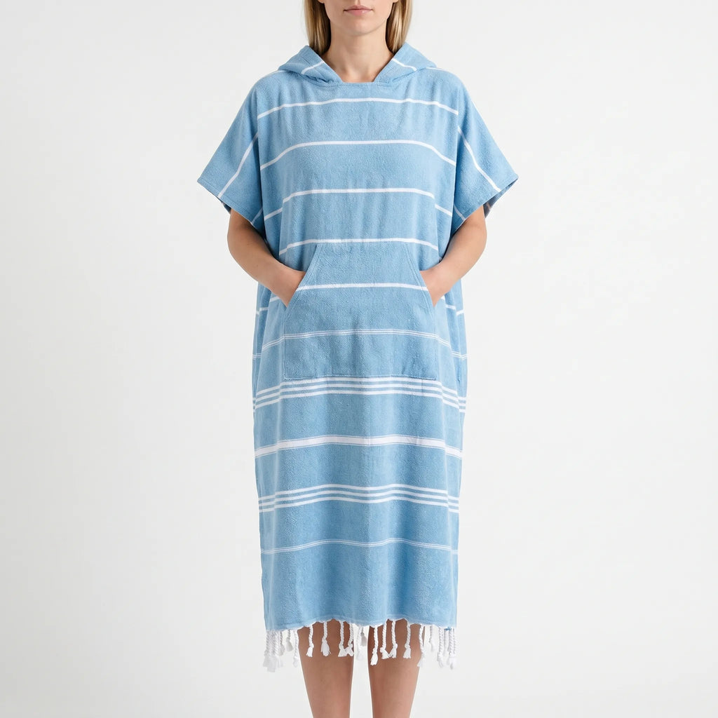 Omkleedponcho met capuchon voor surfen