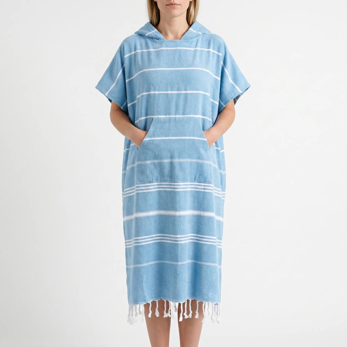 Omkleedponcho met capuchon voor surfen