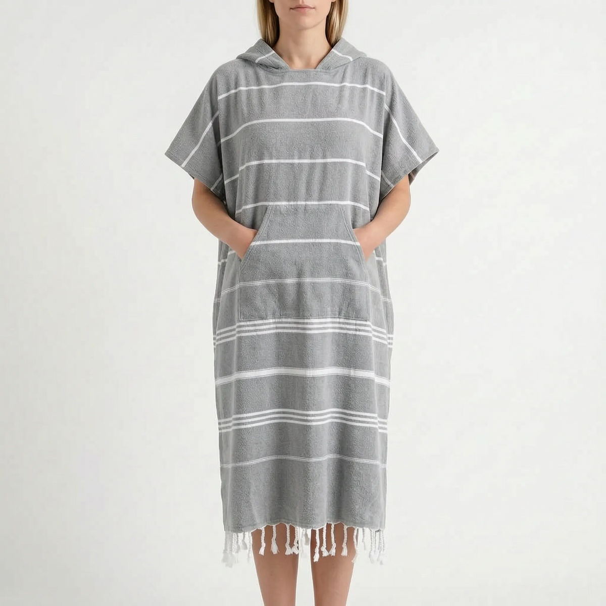 Omkleedponcho met capuchon voor surfen