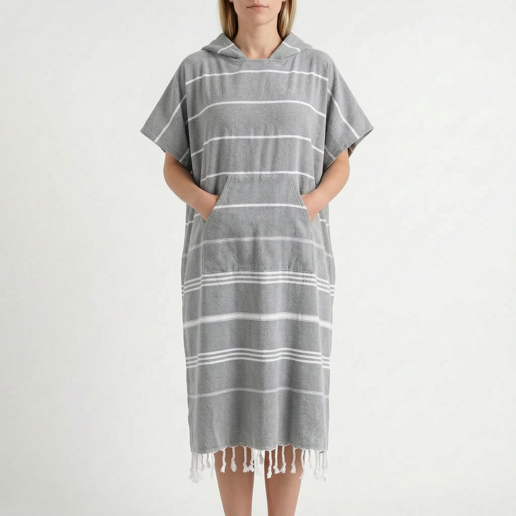 Omkleedponcho met capuchon voor surfen — afbeelding 6