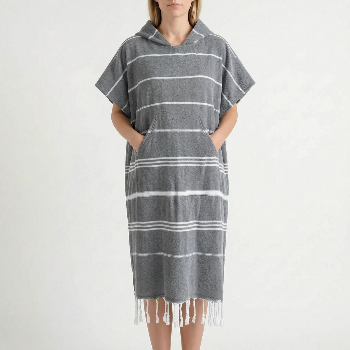 Omkleedponcho met capuchon voor surfen