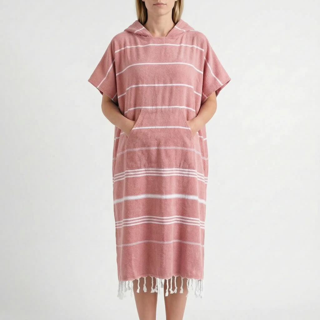 Omkleedponcho met capuchon voor surfen