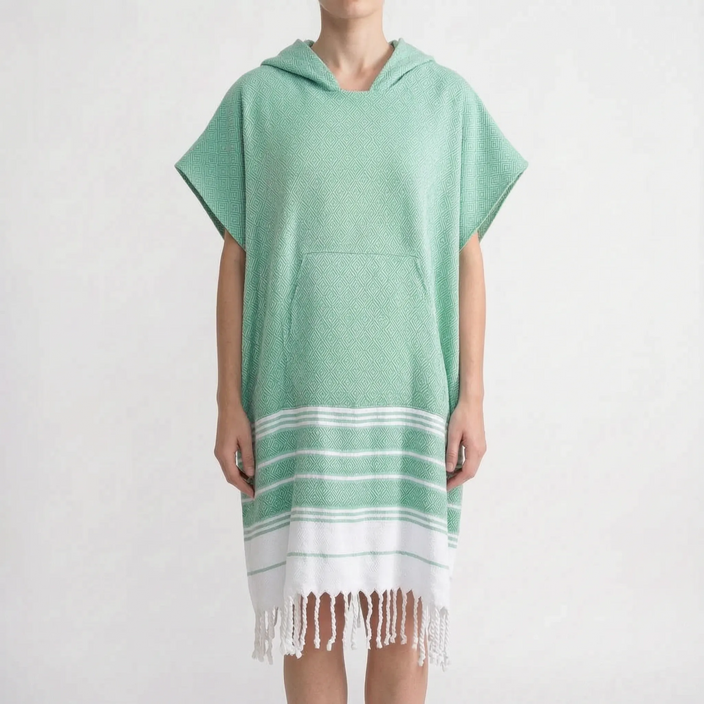 Handdoekponcho met capuchon